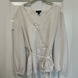 JCrew Faux Wrap Blouse--size 12 tall